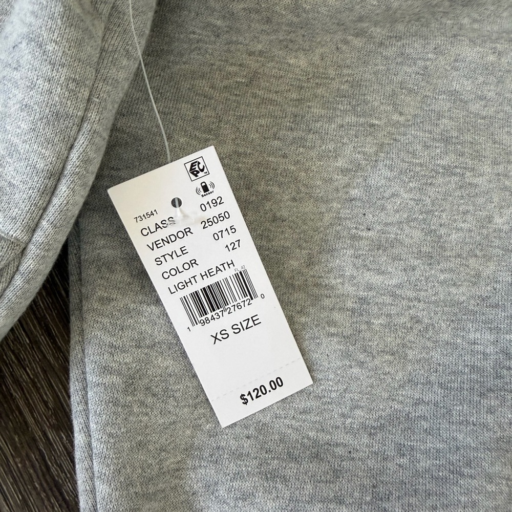 Essentials Light Heather Gray Pullover Hoodie NWT - image 3